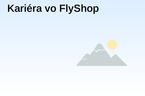 Kariéra vo FlyShop
